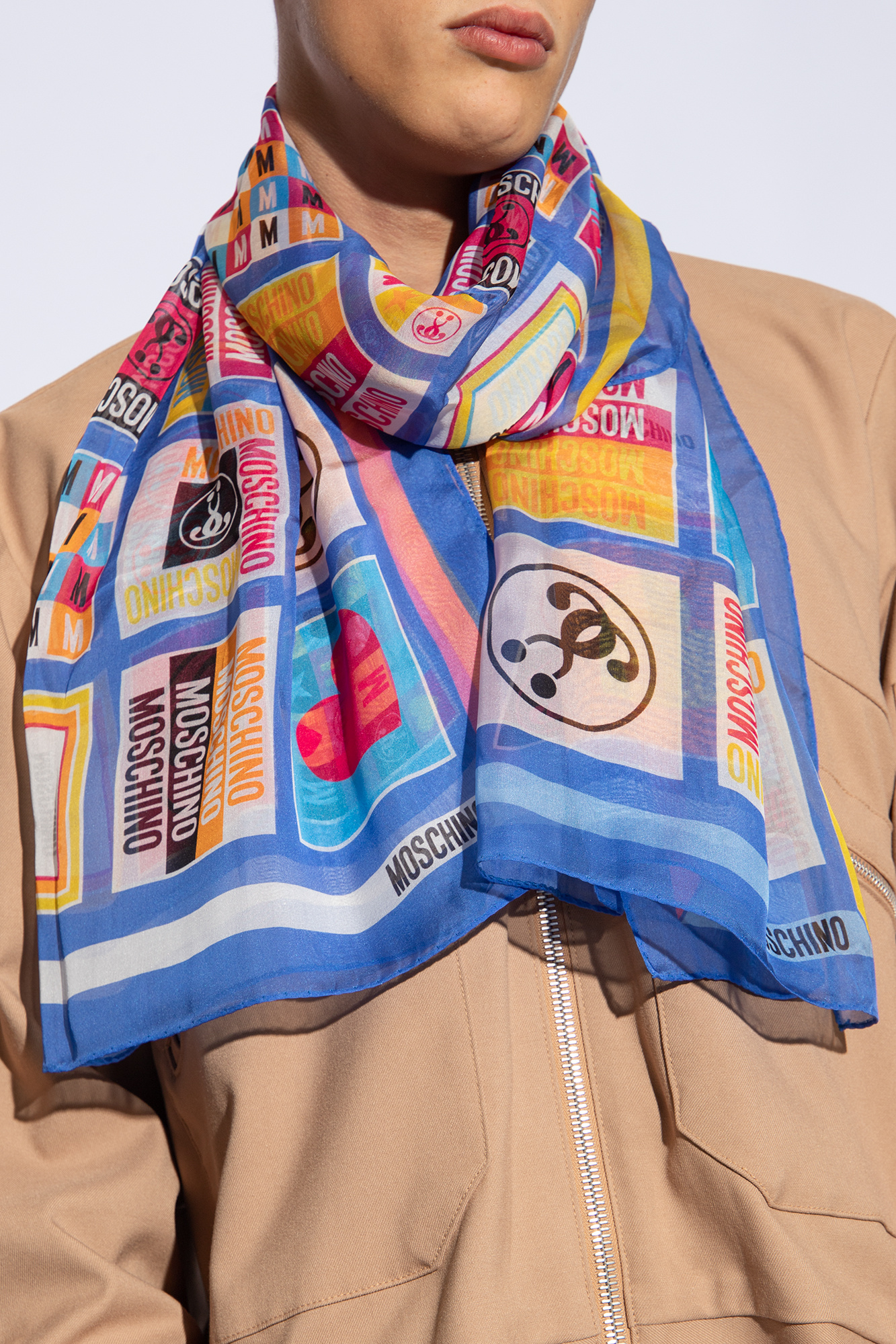 Moschino 2024 silk scarf